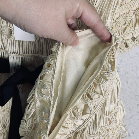 Diane Von Furstenberg Solar Macrame Belted Mini Dress Womens Size M NWT $595 - Picture 14 of 15